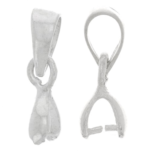 Cierre de colgante 10 mm con colgador de Plata 925 x1