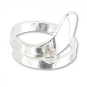 Anillo decorado 1 anilla de Plata 925 x1|raw }}