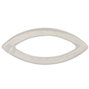 Inserto de lanzadera de 15x7 mm - Plateado fino x1