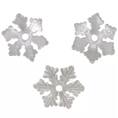 Copa copo de nieve 10 mm en plata 925 x1