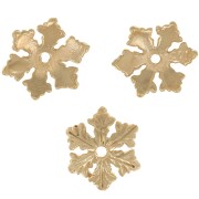Casquillas flores 10 mm de Plaqué Or 3 microns x1|raw }}