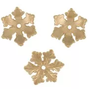 Copa de copo de nieve de 10 mm - Chapado en oro x1