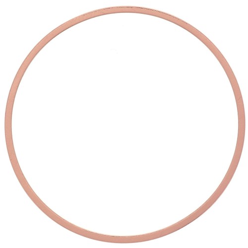 Anillo redondo de 25 mm para tejer y montar - Oro rosa x1