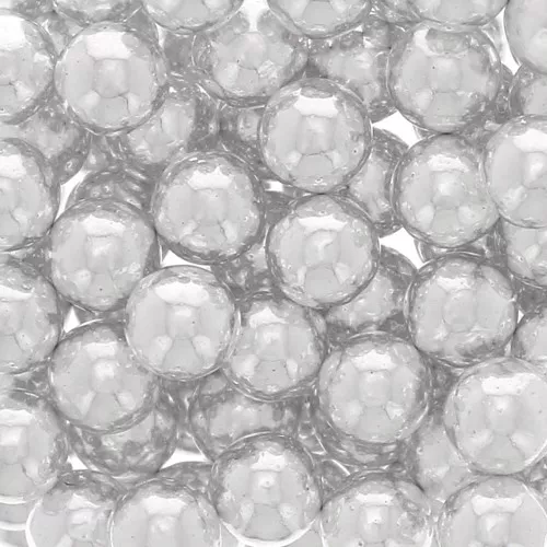 Cuentas sin agujero - mini bolas 2 mm - Chapado en plata fina x100