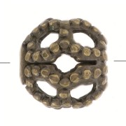 Cuentas redondas de filigrana 4 mm - Bronce x20