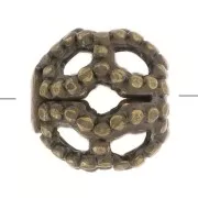 Cuentas redondas de filigrana 4 mm - Bronce x20