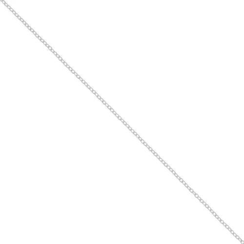 Cadena eslabón de Forçat ovalada 1 mm de Plata 925 x1m