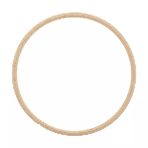 Círculo de madera de haya de 10 cm para atrapasueños y decoración - Natural x1