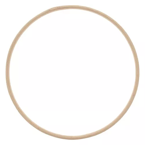 Círculo de madera de haya de 17 cm para atrapasueños y decoración - Natural x1