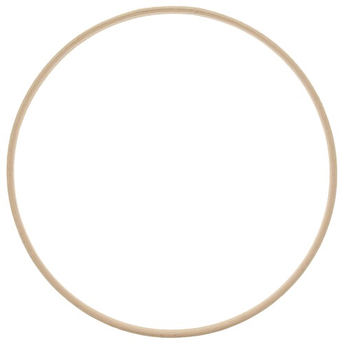 Círculo de madera de haya de 23 cm para atrapasueños y decoración - Natural x1