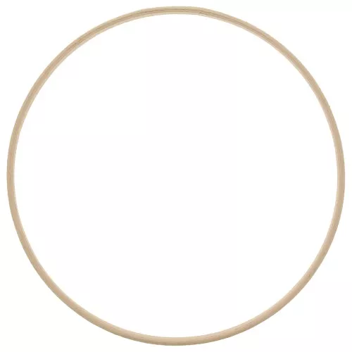 Círculo de madera de haya de 23 cm para atrapasueños y decoración - Natural x1