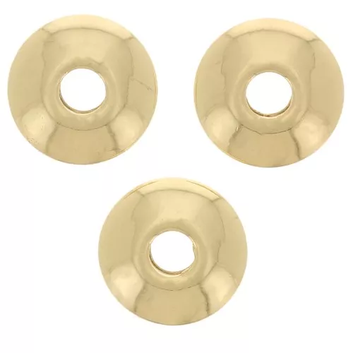 Rondeles lisos 6 mm - Dorados x10