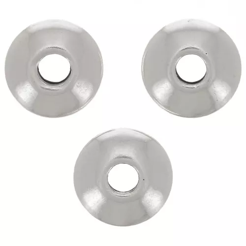 Cuentas arandela lisas 6 mm - Plateado antiguo x10