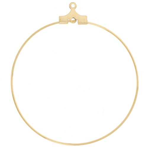 Portapiezas redondo 40 mm - Acero inoxidable oro 316L x2