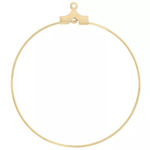 Portapiezas redondo 40 mm - Acero inoxidable oro 316L x2
