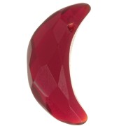 Colgante de media luna facetada de 18x12 mm - Granate x1|raw }}