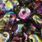 SuperDuo 2,5x5 mm Magic Violet Green x10g