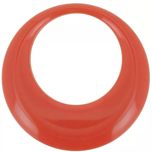 Colgante círculo hueco de resina opaca 44 mm - Terracota x1