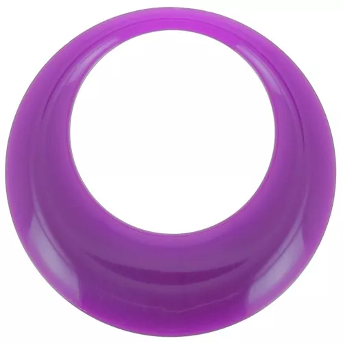 Colgante de resina opaca círculo hueco 44 mm - Ciruela x1