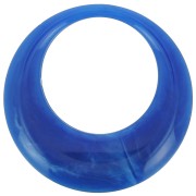 Colgante de resina calado de resina opaco 44 mm - Bleu Royal marbré x1|raw }}