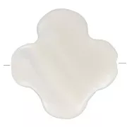 Cuenta de trébol de nácar 8 mm - Natural x1