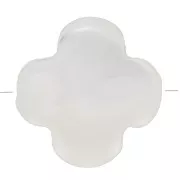 Cuenta de trébol de nácar 10 mm - Natural x1