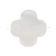 Cuenta de trébol de madreperla 6 mm - Natural x1|raw }}