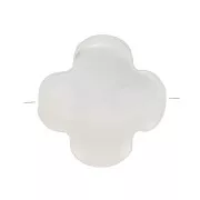 Cuenta de trébol de madreperla 6 mm - Natural x1