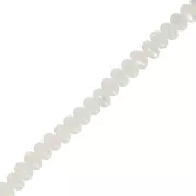 Redondeles de madreperla estilo Heishi 4x2.5 mm - Natural x39cm