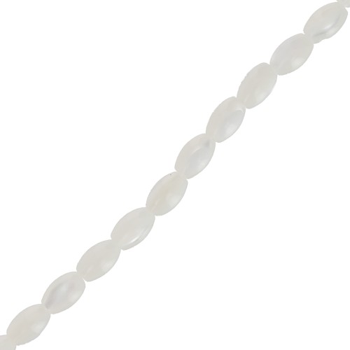 Cuenta con forma de oliva, 5,5 x 3 mm, 39 cm