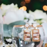 Cuentas de tubo de nácar 13,5x4 mm - Natural x40cm