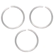 Anillos abiertos 10x0,8 mm - Acero inoxidable 304L x25