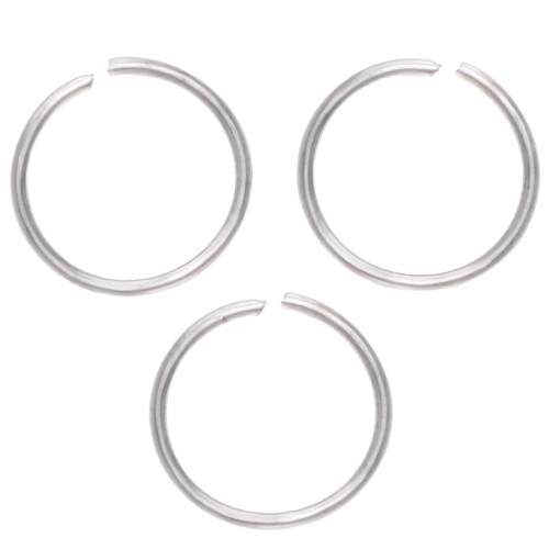 Anillos abiertos 10x0,8 mm - Acero inoxidable 304L x25