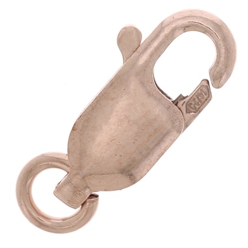 Cierre de langosta de 10 mm con anillo abierto - Gold filled rosa x1