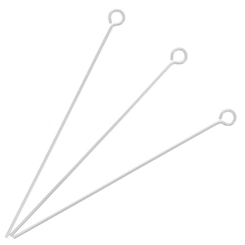 Clavo cabeza redonda 38x0,50 mm en Plata 925 x10