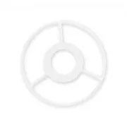 Círculo cabeza pantalla de lámpara 10 cm Blanco x1