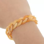 Cadena acrílica 13 mm - Apricot Marbled x1m