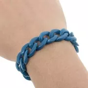Cadena acrílica 13 mm - Bleu pétrole Marbré x1m