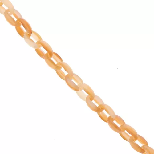 Cadena acrílica 11 mm - Apricot Marbled x1m