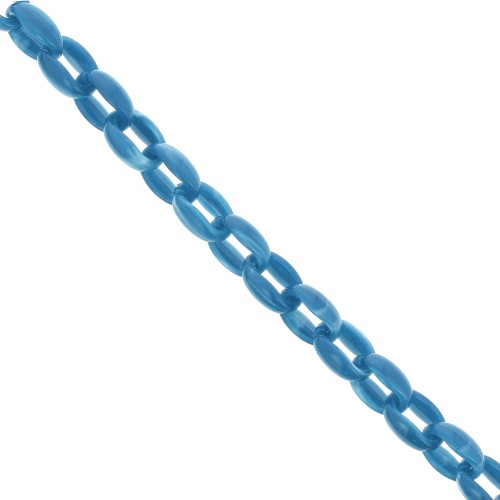 Cadena acrílica 11 mm - Bleu pétrole Marbré x1m