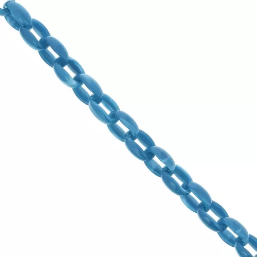 Cadena acrílica 11 mm - Bleu pétrole Marbré x1m