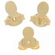 Pusher - Pusher ear studs 9x8mm - Gold plated x6|raw }}