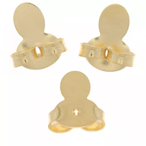 Pusher - Pusher ear studs 9x8mm - Gold plated x6