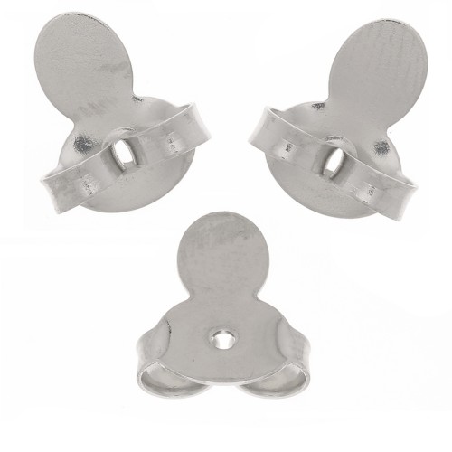 Pusher - Lengüetas de empuje para espigas 9x8mm - Rodio x6