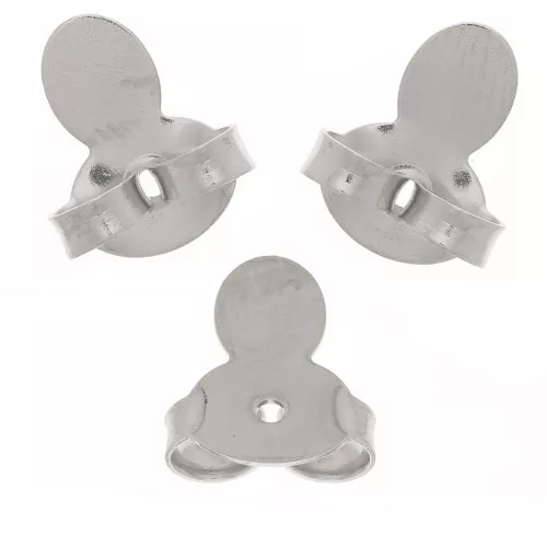 Pusher - Lengüetas de empuje para espigas 9x8mm - Rodio x6