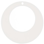 Colgante Acrílico Calado Circular 50 mm - Crudo x1