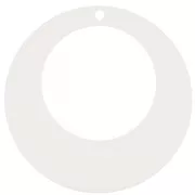 Colgante Acrílico Calado Circular 50 mm - Crudo x1