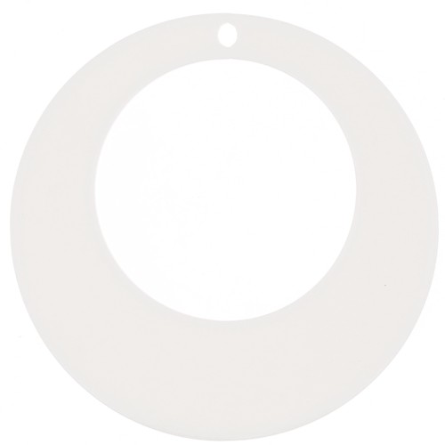 Colgante Acrílico Calado Circular 50 mm - Crudo x1