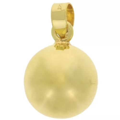 Colgante Bola embarazo 22 mm de Plata 925 Doré à l'or fin x1