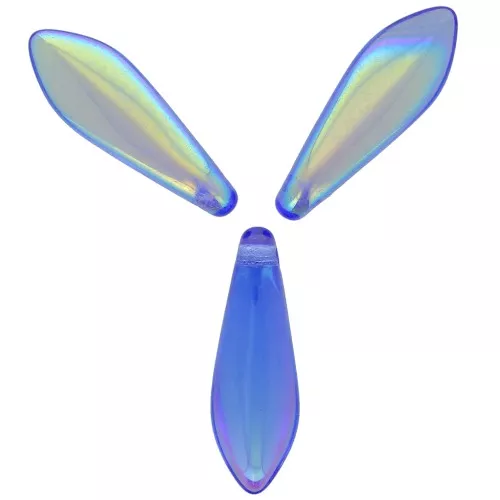 Dagas de vidrio 5x16 mm Sapphire AB x50